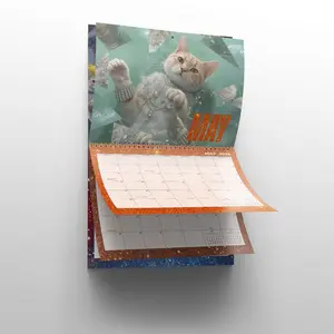 2026 Cat Calendar Wall Planner January December 2026 12-Month Cat Calendar for Home Living Room Study Room Office School Family