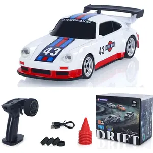RC HOBBY 1/43 2.4G Radio Control Drift Car Racing Vehicles High Speed 15KM/H 4WD Mini Car Model Battery Lights RTR Gift