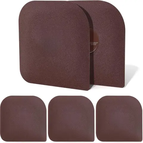 5-Piece Plastic Pan Scraper Scrubber Set - 2.36x2.36in, Anti-Skid Grip, Heat-Resistant, Scratch-Resistant ABS Household Items, Cleaning Products for Pans, Dish Corners Access