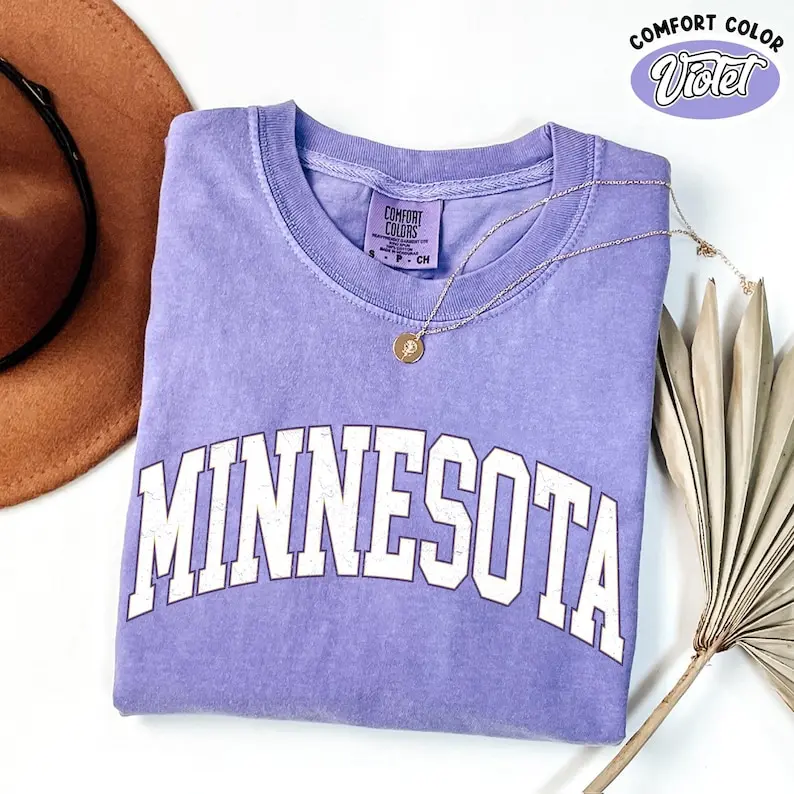 Comfort Colors Minnesota Shirt, Vintage Minnesota Tshirt, Minnesota Game Day Shirt, Minnesota Gift, Football Sports Tee, Unisex