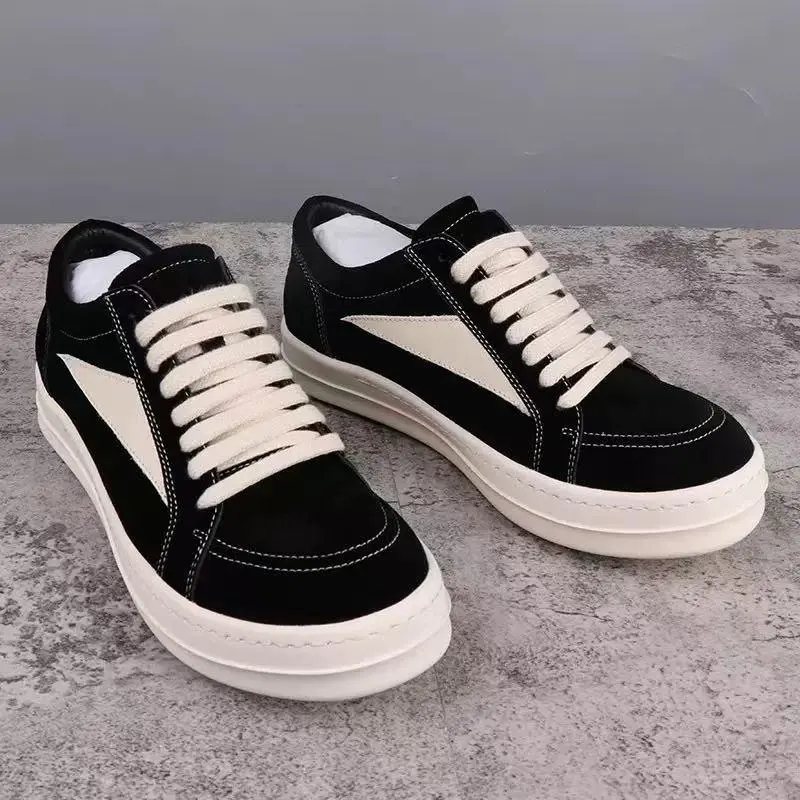 Retro shoes Men Low Top Shoes Casual suede Lace Up Women High Street Flats  browm   Luxury Vintage Trendy Designer Sneakers