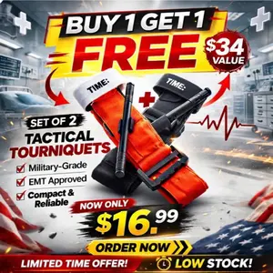 Time Tactical Tourniquets - Military-Grade, EMT Approved, Compact & Reliable - Buy One Get One FREE