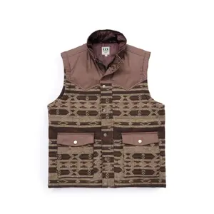 Men's Western Aztec Puffer Vest