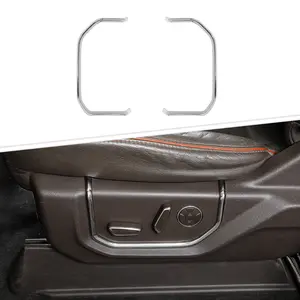 Front Seat Adjust Switch Buttons Panel Trim Bezel for Ford F150 2015-2020 Interior Decoration