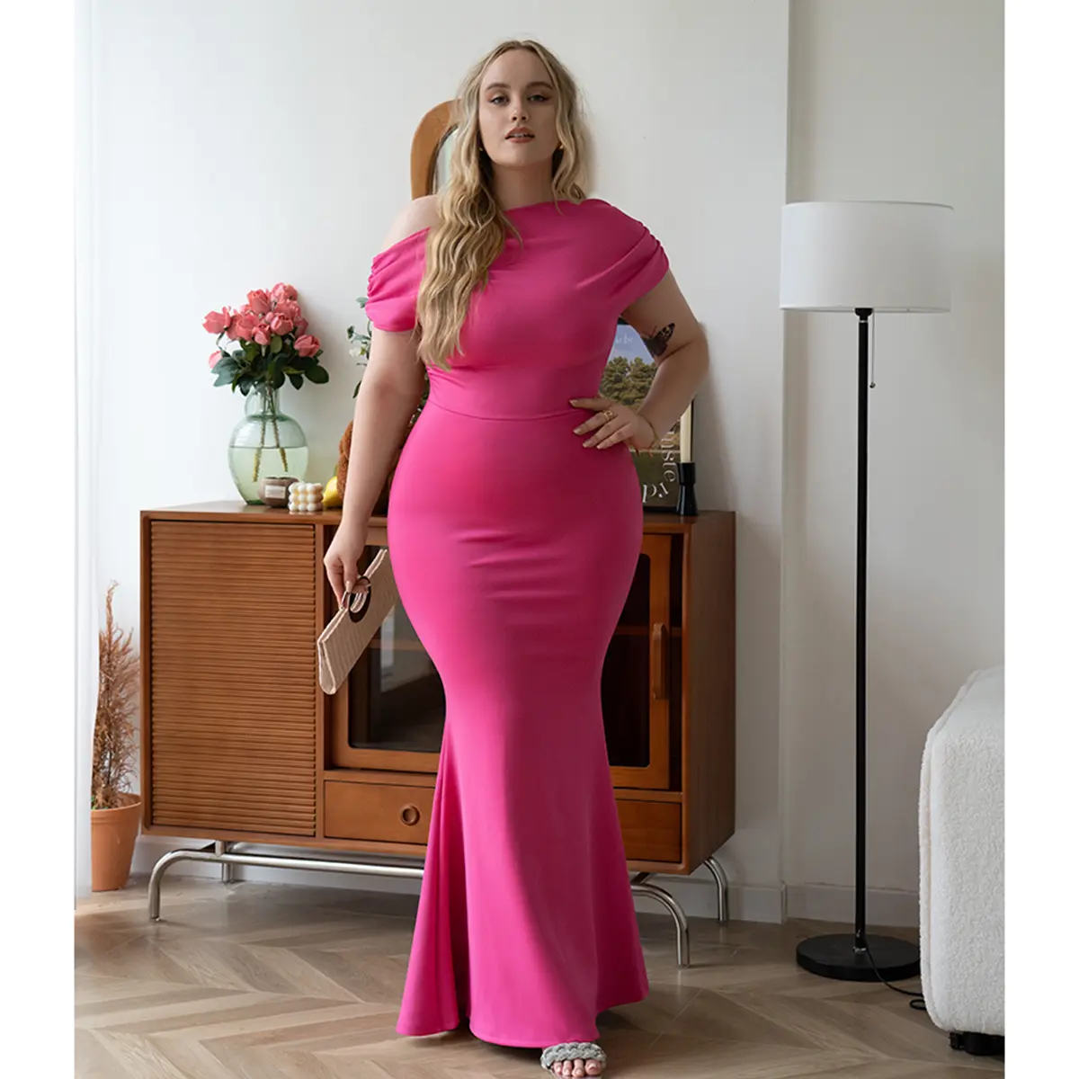 Women's Elegant Sleeveless Off Shoulder Bodycon Long Formal Party Evening Dress in Soft Polyester & Spandex Fabric with V-shaped Backless Design for All Seasons - Womenswear - TikTok Shop Women's Elegant Sleeveless Off Shoulder Bodycon Long Formal Party Evening Dress in Soft Polyester & Spandex Fabric with V-shaped Backless Design for All Seasons - Womenswear - TikTok Shop