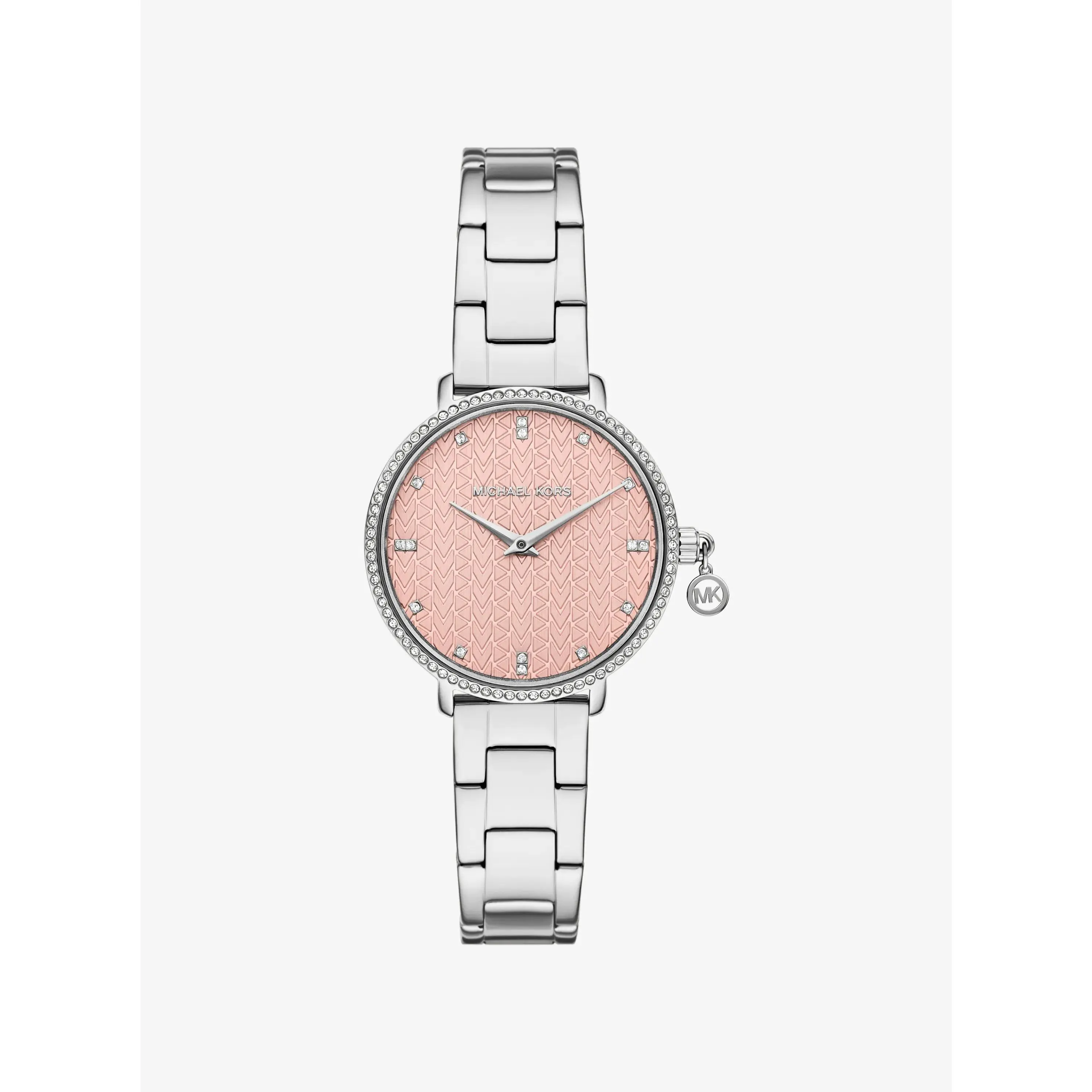 Mini Pyper Pavé Silver-Tone Watch