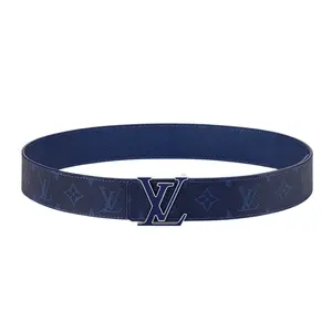 Louis Vuitton Initiales 40mm Reversible Belt Blue