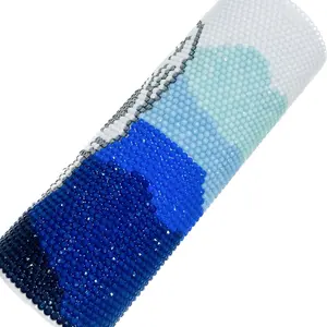20oz Stainless Steel Rhinestone Tumbler —Various Designs