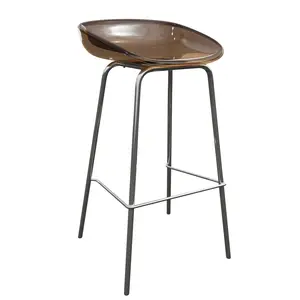 20 pcs. Purchase Commercial Furniture Acrylic Indoor Bar Table Metal Reception Hall Bistro Bar Stools For Restaurant Coffee Shop YJBM026