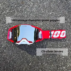 Quick Release Off-Road Motorcycle Helmet Goggles Outdoor Racing Tactical Windproof Visor Extension C1-blue Lenses
