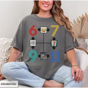 Funny 9 11 Shirts | Seven Eleven | 67 Meme Shirt | Dark Humor Shirt | Adult Humor T Shirts | Funny Gen Z Shirt | Six Seven | Meme Gifts