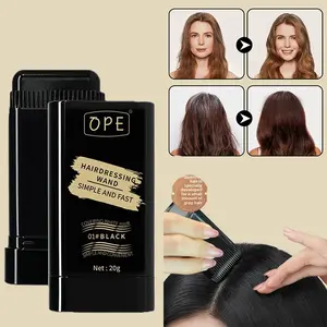 20g quick hair dye stick - permanent coverage, long-lasting effect, portable applicator brush design, touch up the color at home