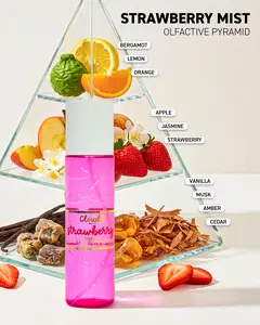 NEW - Cloud9 Strawberry Cloud Mist｜Sweet Fresh Strawberry Body Mist, Long-Lasting Fruity Body Mist
