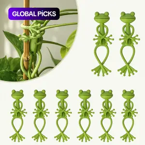 8pcs Cute Frog Plant Stands, Adorable Frog Pot Hugger Climbing Clips, Multi-Purpose Frog Pot Decorations, Indoor Outdoor Garden Decoration, Wall Plant Holder #GLOBAL PICKS