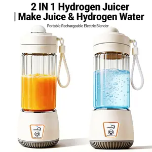 Portable Hydrogen Water Blender, 350ml USB Rechargeable Juicer Cup, Personal Mini Juicer for Shakes Smoothies, Fresh Juice Maker for Travel, Gym, Office, Kitchen