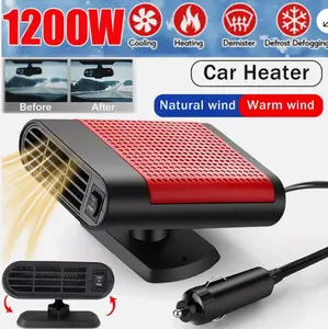 1200W Portable Electric Car Heater 12VDC Heating Fan Defogger Defroster Demister