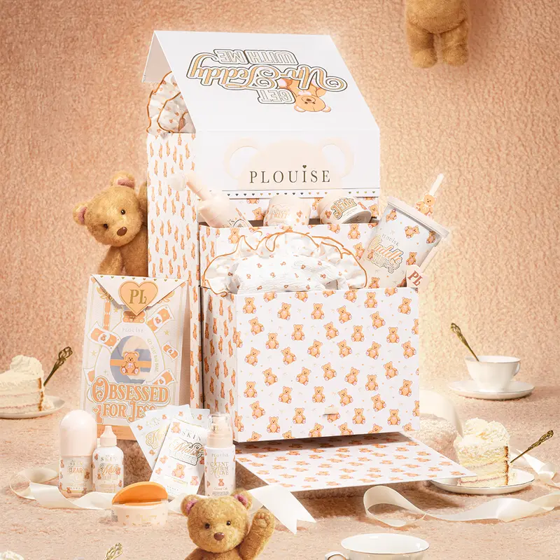 P.Louise Get Unteddy With Me Full PR Skincare Kit - Glitter-Infused, Coconut-Boosted, Milky, Smooth Formula with Makeup Remover Component