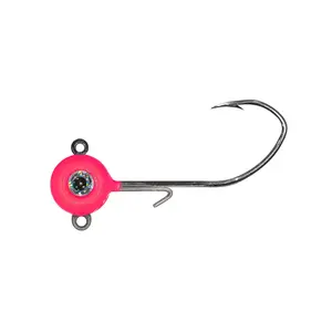 Stacker Jighead - 3 pack premium double rig jighead 1/16oz or 1/8 oz (wire bait keeper, black nickel sickle hook)