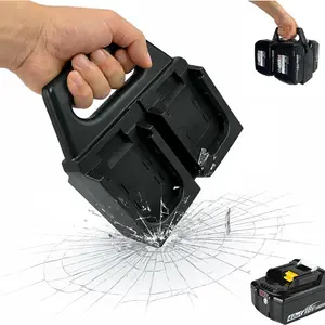 Battery Organizer Handheld Rack for Makita 14v/18v Batteries, Durable PC Material Design, Portable Tool Storage, Cordless Tool Organizer, No Batteries Included