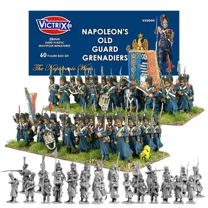 Victrix Napoleon's French Old Guard Set - 60 Multipose Miniatures for Napoleonic Wargaming Dioramas