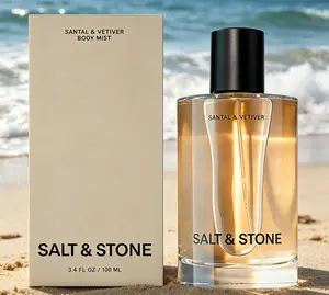 Salt & Stone Santal & Vetiver Body Mist 100ml | Unisex Skincare-Infused Hair & Body Spray | Hydrating Vegan Woody Fresh Fragrance