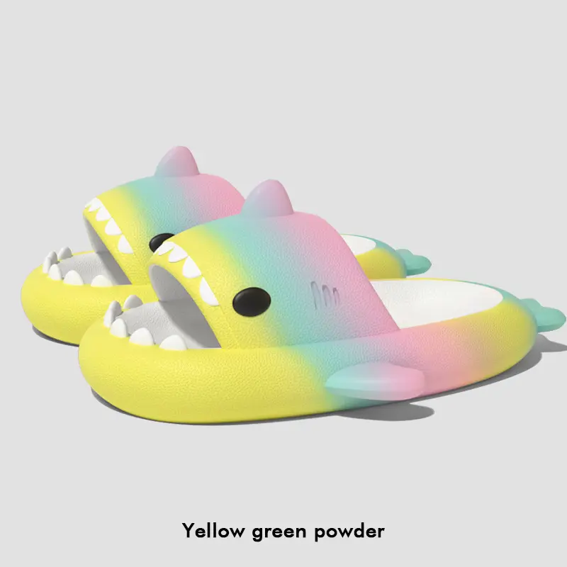 Yellow Green Pink Rainbow Shark ❤】
