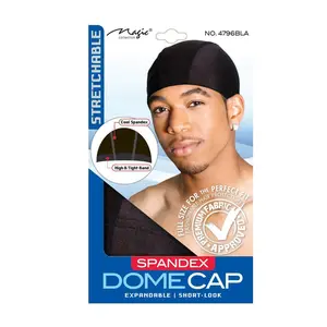 MAGIC COLLECTION - Flexible Spandex Dome Cap BLACK