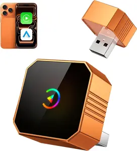 2026 Wireless CarPlay Adapter, 2in1 Mini CarPlay Wired to Wireless with Fast Stable Connection, Plug and Play, Zero Delay Car Play for iPhone iOS 10+, Android 11+