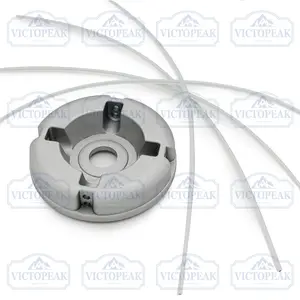Universal Brush Cutter Head with Four Trimmer Lines for Brush Cutter Universal Aluminum Trimmer Head with Four Lines for Gasoline Brush Cutter