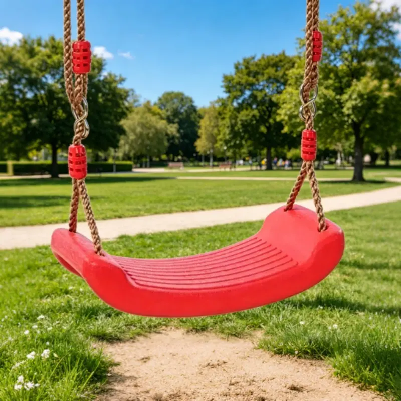 Plastic Swing Set, Adjustable Height Rope, Durable High-Quality Plastic, Indoor Outdoor Home Playground Equipment, Fun Entertainment, Durable Material