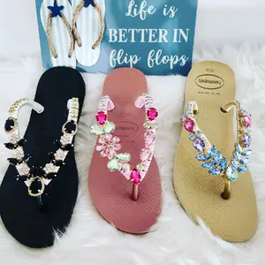 sandalias personalizadas con fina pedreria