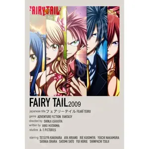 FairyTail Anime Polaroid Inspired Keychain