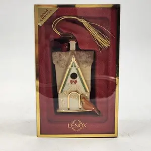Lenox 2004 Annual Christmas Ornament "From Our Home To Yours" Excellent NOS