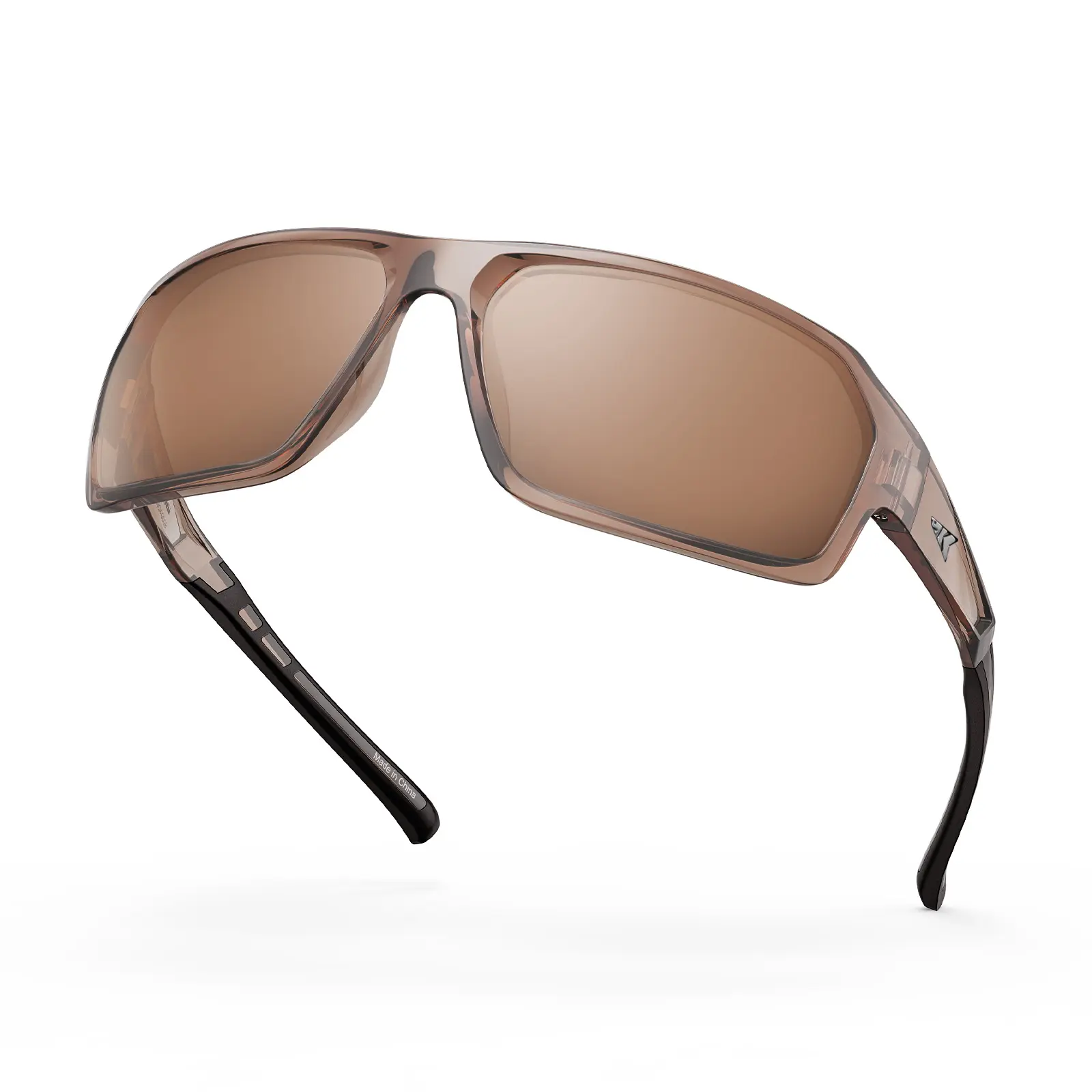 gloss Clear Grey Frame, Brown Mirror