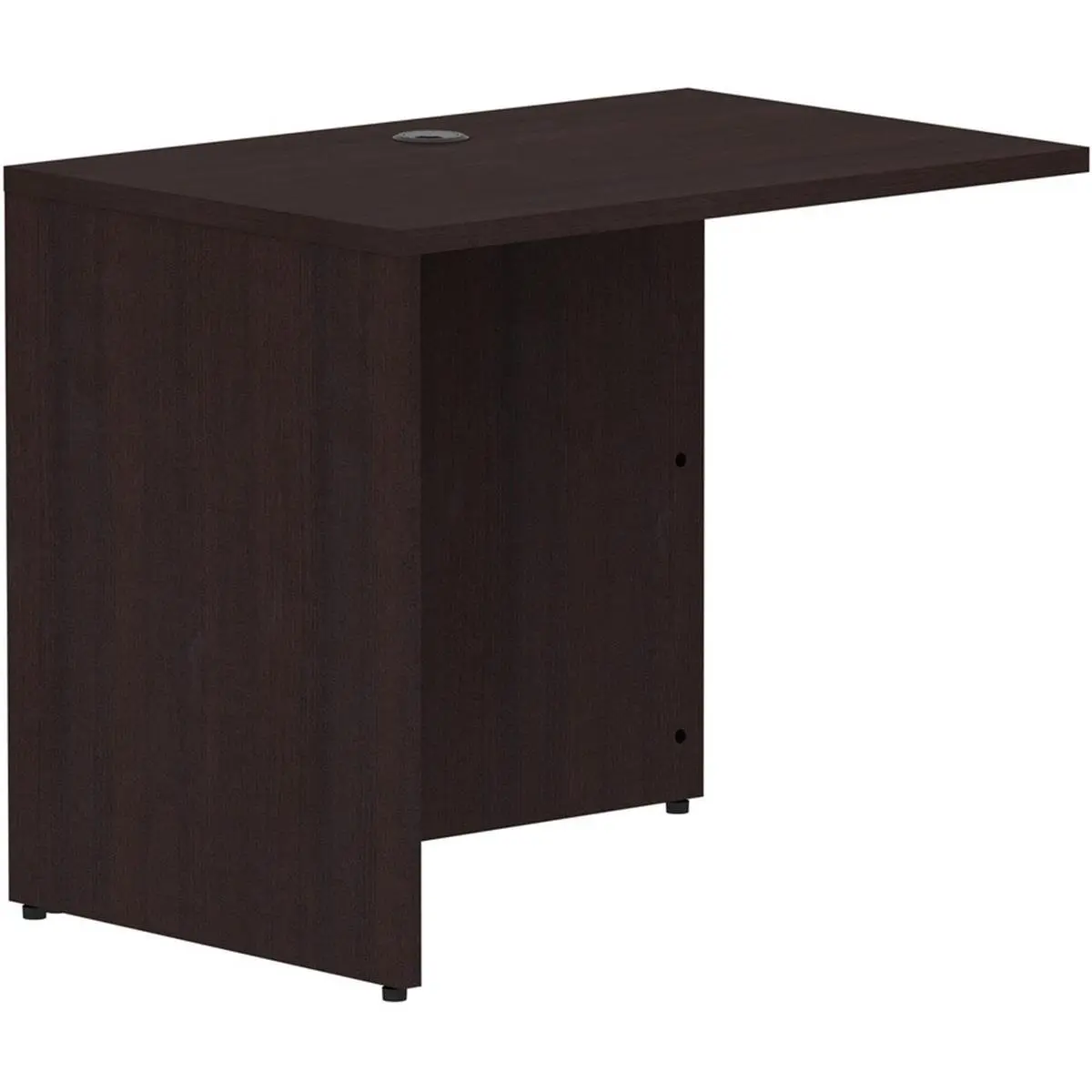 Lorell LLR18263 35 x 24 in. Return Rectangular Desk, Espresso Laminate