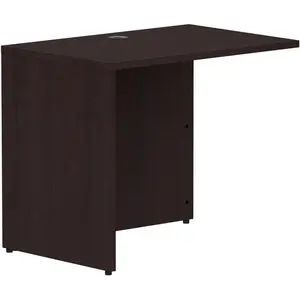 Lorell LLR18263 35 x 24 in. Return Rectangular Desk, Espresso Laminate