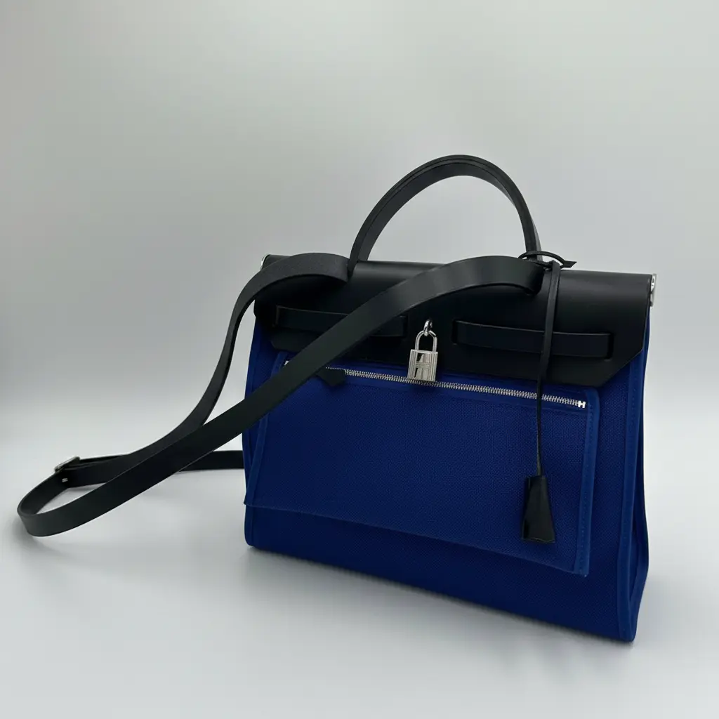 Pre-owned HERMÈS Leather Shoulder Bags Hermes Herbag Zip 31 PM