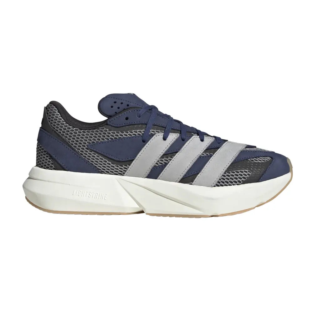 adidas Mens Lightblaze Running Sneakers Shoes - Blue adidas Mens Lightblaze Running Sneakers Shoes - Blue