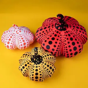 Minimalist Stylish Pumpkin Cushion with Elements in Soft and Comfortable Throw Pillow Elastic Cute Pillow for Home Decoration