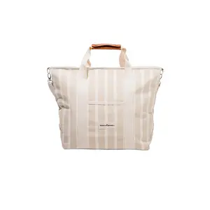 business & pleasure co. Cooler Tote Bag in Monaco Natural Stripe