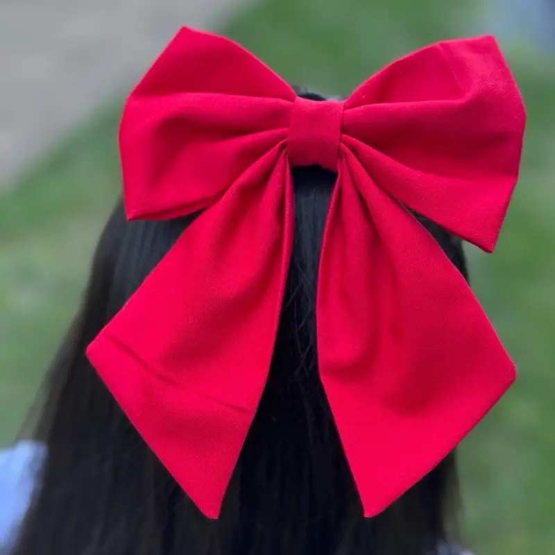 Bow Sailor Red Large Hair Bow for Women Girls Stylish Accessory Perfect for Daily Wear and Special Occasions