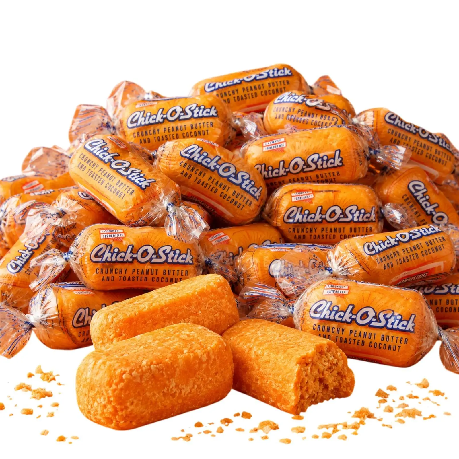 Chick-O-Stick Bite Size | Classic Peanut Butter Coconut Mini Bars, Bulk Candy