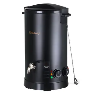 ToAuto Wax Melter 10L for DIY Candle Makers with Faster Wax Outlet & Precise Temperature Control Easy to Clean Pink Color Ideal for Thanksgiving & Christmas Projects