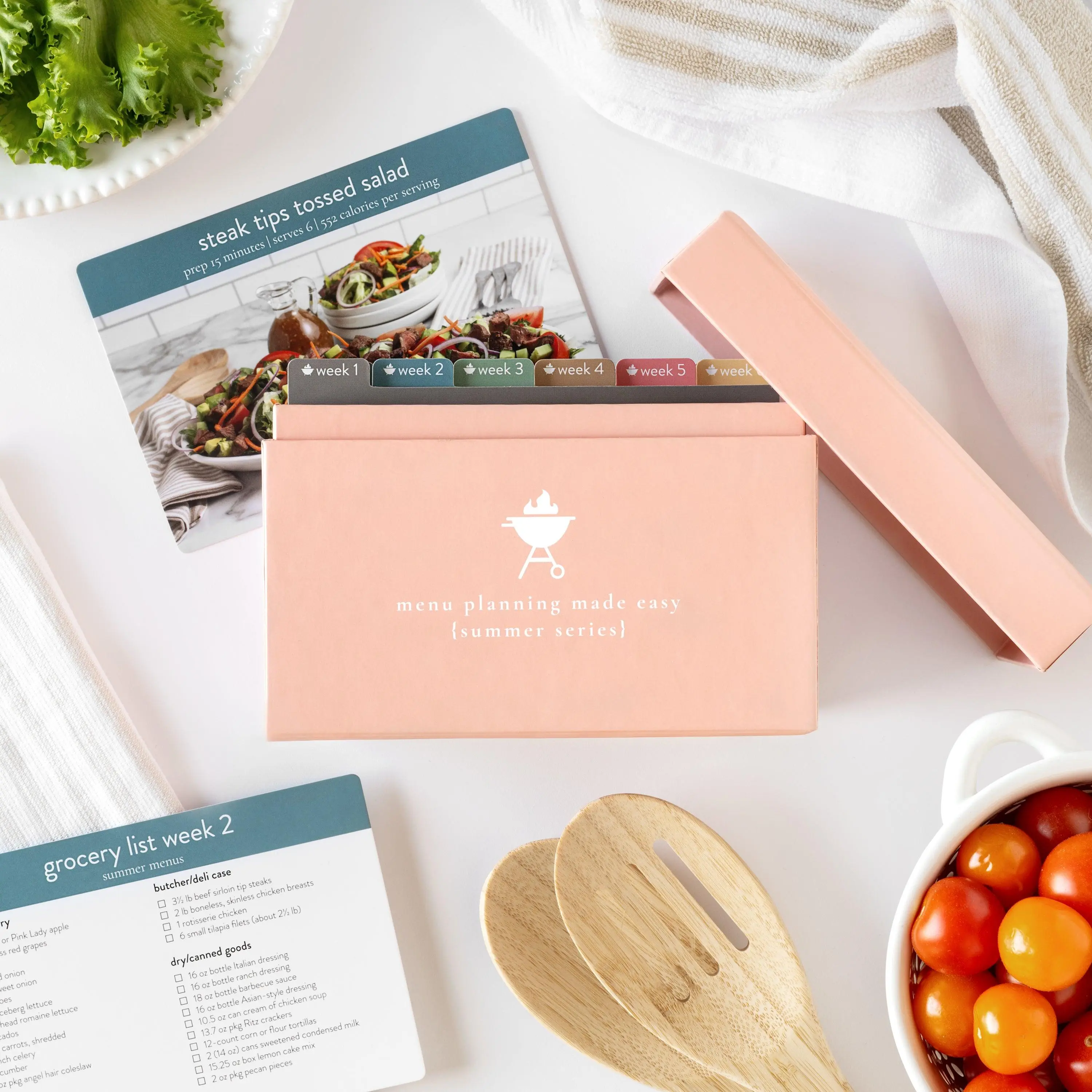 Summer Menu Plans Pack - Photo Edition (TikTok) Cooking Book for Home Cooking, Easy Recipe, PPP, Cook Once Eat Twice, Easy-Grilling Meals Dinners