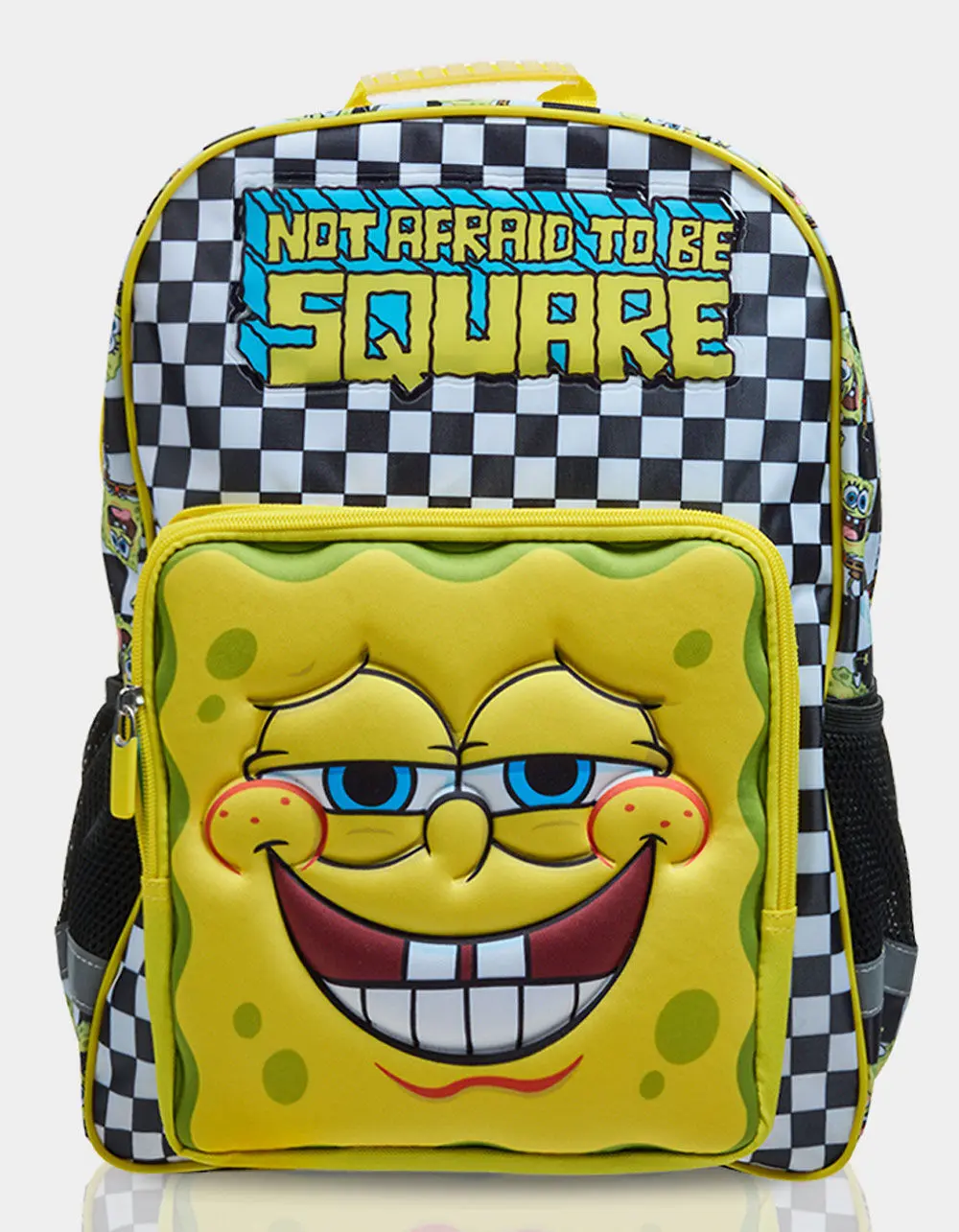 BIOWORLD SpongeBob SquarePants Checker Backpack, Multi-Colored BIOWORLD SpongeBob SquarePants Checker Backpack, Multi-Colored