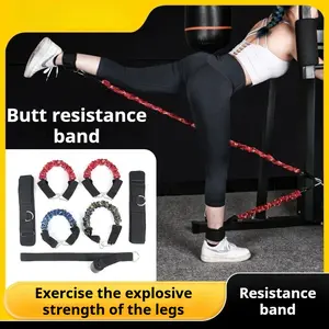 Sports Resistance Belt for Basketball Track and Field Leg Explosive Power Exercise Tensile Rope Bounce Training Equipment Adjustable Spring Resistance Chest and Waist Trainer Stainless Steel Muscle Trainer
