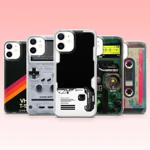 Retro Tech Phone Case Vintage Game Console Compatible with iPhone 11, 12, 13, 14, 15, 16, 17 & Samsung S22 S23 S24 S25 S26 – check our available sizes