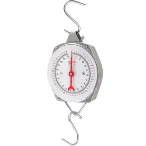 Precision Hanging Scale, 110 LB / 50KG Spring Dial Weight Scale Large Game Scale, Heavy Duty Mechanical Kitchen Weighing Food Scale for Market, Feeding, Kitchen