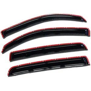 in-Channel Style Smoked Window Deflectors Rain Guards Visors Compatible with 2016-2019 Toyota Tacoma Double CAB 4DR