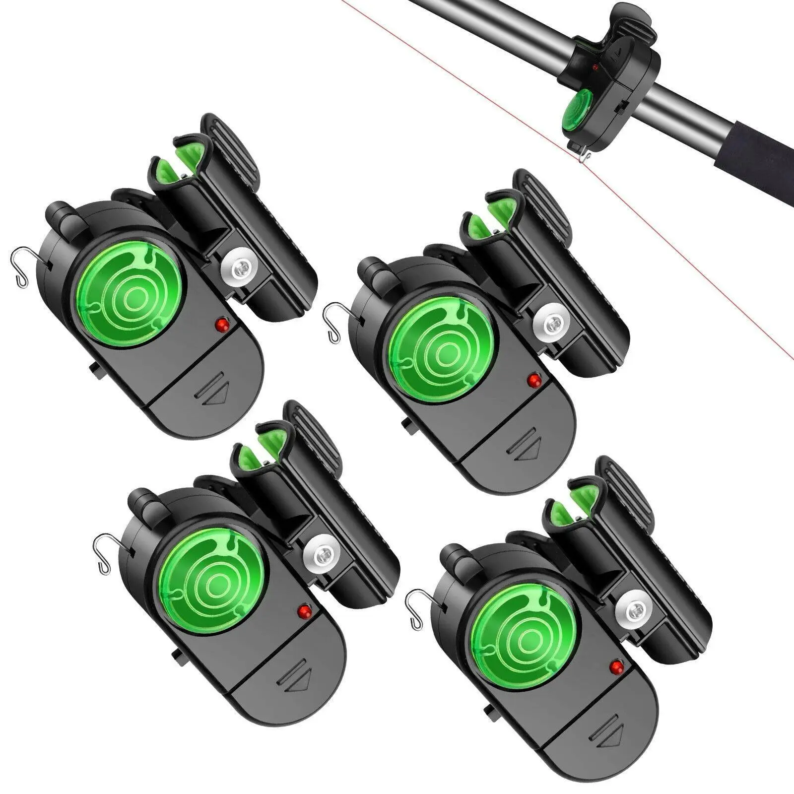 2PCS/4Pcs Fishing Bite Alarm, Fishing Bite Alarm Device, Fishing Bite Alarm With Clip, Flyfishing, Solocamping, Ice Fishing, Winter fishing Fathersdaygift Outdoor